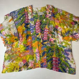 One Hundred Stars China Tree Summer Kimono One Size